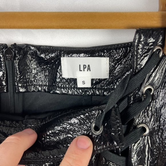 LPA by Revolve Faux Leather Lace-up Leggings - Picture 3 of 8